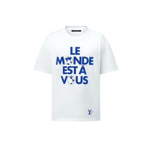 Louis Vuitton Graphic Cotton T-Shirt - Milky White - YP1AHCW5
