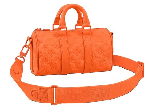 Louis Vuitton Keepall Bandouliere 25 Monogram Embossed - Orange