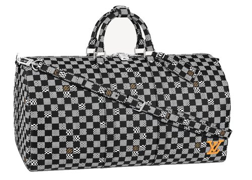 Louis Vuitton Keepall Bandouliere 50 - Black/White