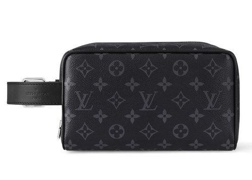 Louis Vuitton Locker Dopp Kit - Monogram Eclipse Canvas