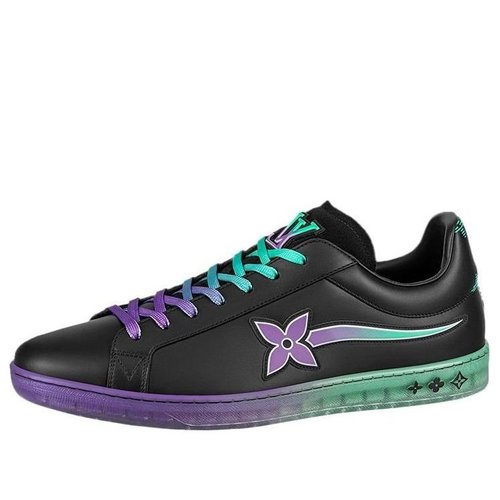 Louis Vuitton Luxembourg Samothrace Trainers - Black/Purple/Teal - YP1A9G1N