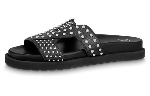 Louis Vuitton LV Calfskin Slip-On Flat Sandal - YP1ABMC8