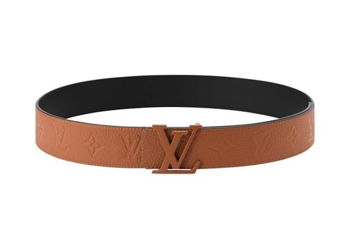 Louis Vuitton LV Initials Taurillon Monogram 40mm Reversible Belt - Camel Brown/Black