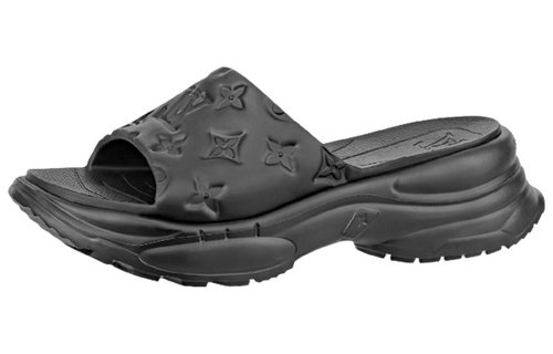 Louis Vuitton LV Pool 55 Line Rubber Platform Slide - YP1AB3DL
