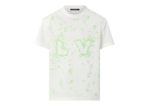 Louis Vuitton LV Spread Embroidery T-Shirt - Milk White/Green - YP1AA808