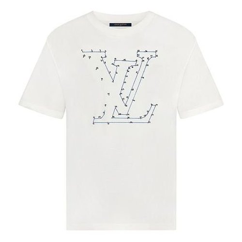 Louis Vuitton LV Stitch-Print Embroideredd For White - Milky White - YP1A7X53
