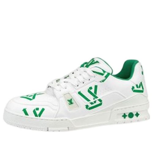 Louis Vuitton LV Trainer Recycled - White/Green - YP1AAGXF