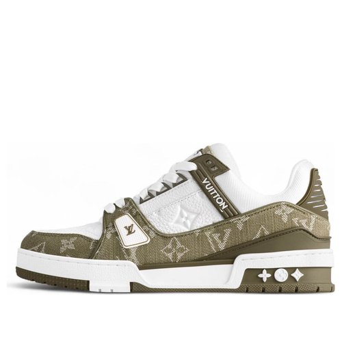 Louis Vuitton LV Trainer - White/Khaki Green - YP1AIKN1