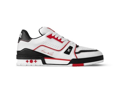 Louis Vuitton LV Trainer - White/Red/Black - YP1AD7JW