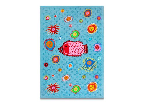 Louis Vuitton LV x YK Faces Beach Towel - Blue