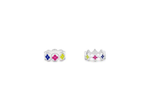 Louis Vuitton MNG Party Set Of 2 Rings - Multicolored
