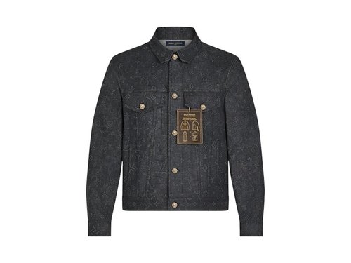 Louis Vuitton Monogram DNA Denim Jacket - Black - YP1A8X8B