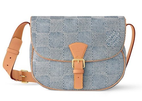 Louis Vuitton Montsouris Messenger MM Damier Denim 3D - Blue Denim