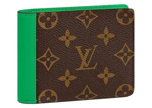 Louis Vuitton ple Wallet Monogram Macassar - Minty Green