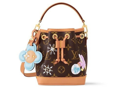 Louis Vuitton Nano Noe - Monogram/Azur Frost