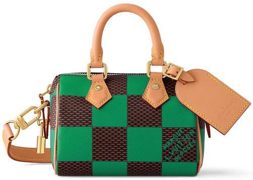 Louis Vuitton Nano Speedy Bandoulière Damier Pop - Green