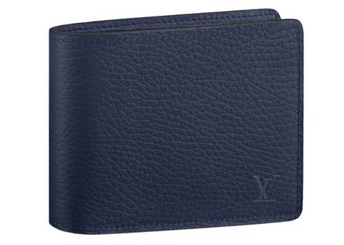 Louis Vuitton ple Wallet 3 Card Slot Taurillon - Navy Blue