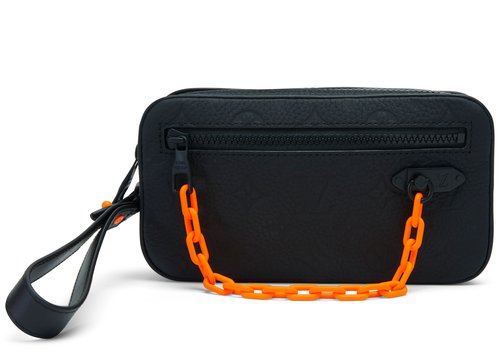Louis Vuitton Pochette Volga Monogram Empreinte Orange - Black