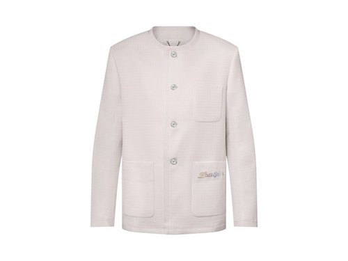 Louis Vuitton Preppy Collarless Wool Jacket - Milky White - YP1AGTI6
