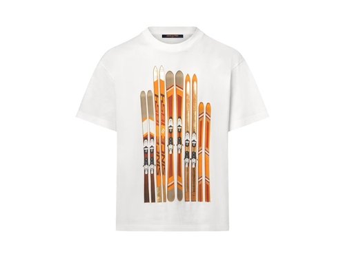 Louis Vuitton Printed Cotton T-Shirt - Milk White - YP1AGK28