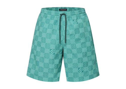 Louis Vuitton Printed Nylon Swimshorts - Teal - YP1AFR15