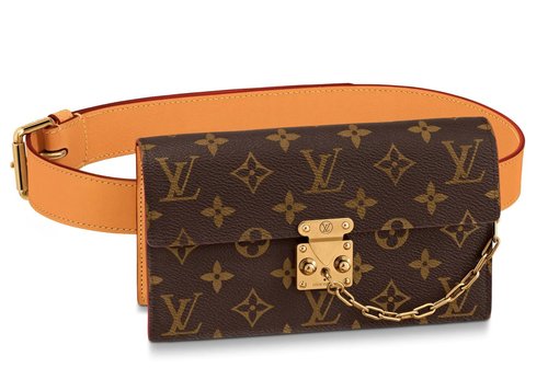 Louis Vuitton S Lock Belt Pouch Monogram PM - Brown