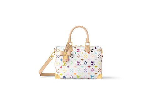 Louis Vuitton Speedy Bandouliere 25 - White Multicolored - YPM13085
