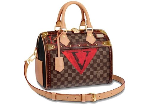 Louis Vuitton Speedy Bandouliere Damier Ebene Time Trunk 25 - Brown