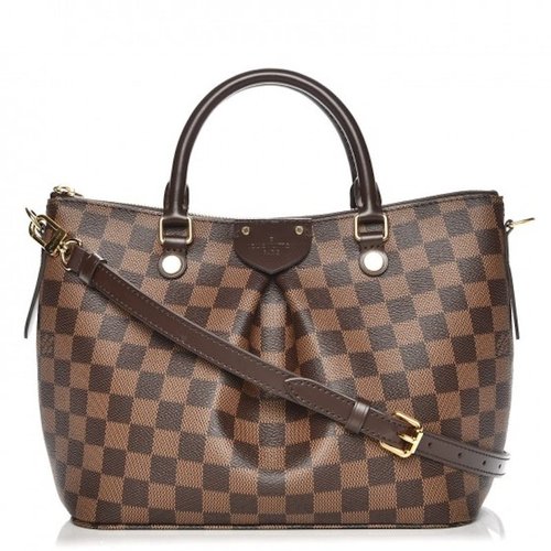 Louis Vuitton Tote Siena Damier Ebene With Accessories PM - Brown