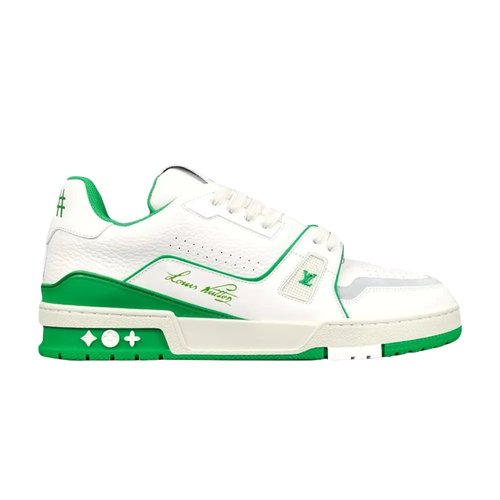 Louis Vuitton Trainer Low - White/Green/Grey - YP1ABNIS