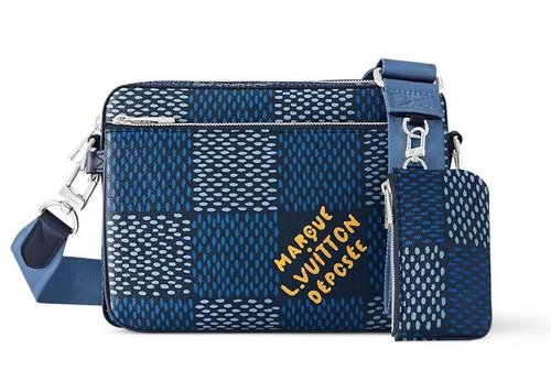 Louis Vuitton Trio Messenger Damier - Heritage Blue