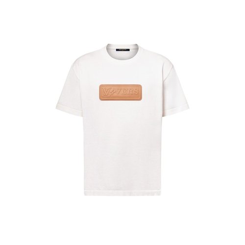 Louis Vuitton VVN Patch ShortSleeved Cotton Crewneck - White - YP1AHCWD