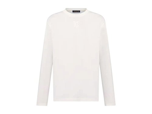 Louis Vuitton x Nigo Embossed LV LongSleeved T-Shirt - White - YP1AIOIK