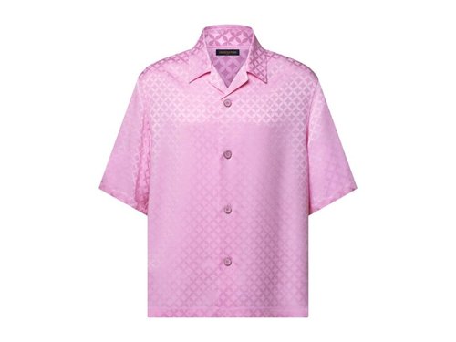 Louis Vuitton x Nigo Graphic Jacquard ShortSleeved Shirt - Pale Pink - YP1AIMHA