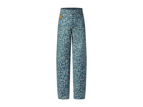 Louis Vuitton x Nigo Jacquard Workwear Denim Pants - Light Blue - YP1AILS6
