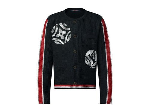 Louis Vuitton x Nigo Knitted Cotton Jacket - Black - YP1AIM88