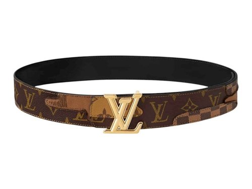 Louis Vuitton x Nigo LV Dimension Monogram Landscape 40MM Reversible Belt - Brown - YPM4394V