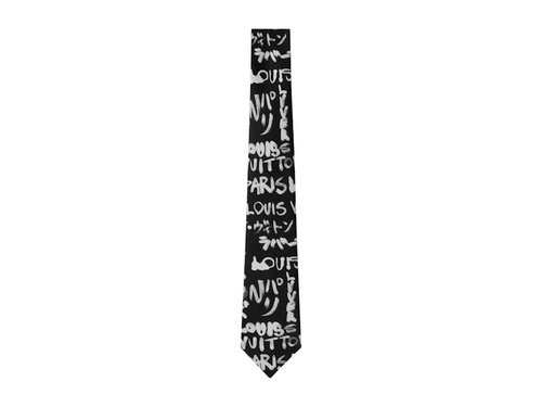 Louis Vuitton x Nigo LV Scribble Tie - Black - YPM96896