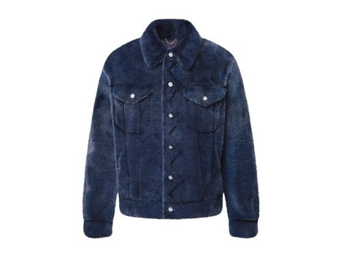 Louis Vuitton x Nigo Mink Denim Trucker Jacket - Indigo - YP1AILX2
