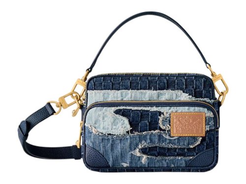 Louis Vuitton x Nigo Nil Shoulder Bag Denim - Blue