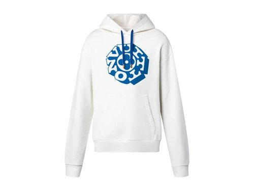 Louis Vuitton x Nigo Printed Signature Hoodie - Milky White - YP1AIMLR