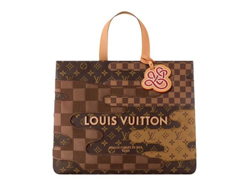 Louis Vuitton x Nigo Shopper Tote MM - Brown