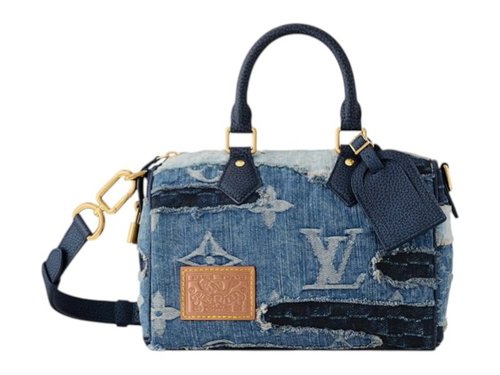 Louis Vuitton x Nigo Speedy Bandouliere Denim - Blue