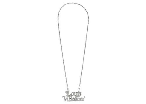 Louis Vuitton x Nigo Squared Strass Necklace - Silver