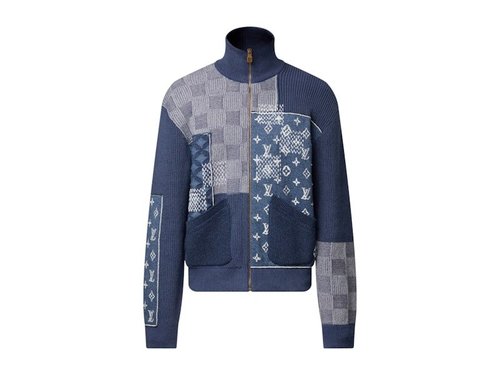 Louis Vuitton x Nigo Zip Up Patchwork Tracktop - Indigo - YP1AIMAC