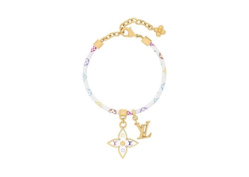 Louis Vuitton x Takashi Murakami Charms Bracelet - White Monogram