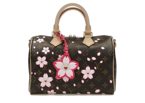 Louis Vuitton x Takashi Murakami Cherry Blossom Speedy Bandouliere 25 - Sakura Brown