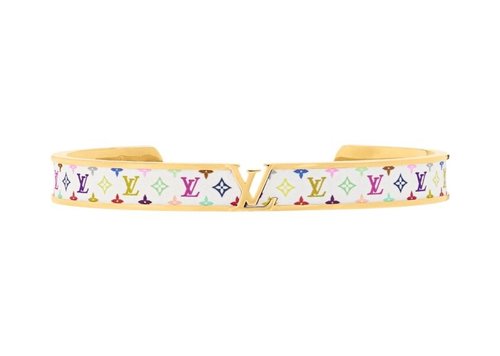 Louis Vuitton x Takashi Murakami LV Initiales Bracelet - Multicolored Toile