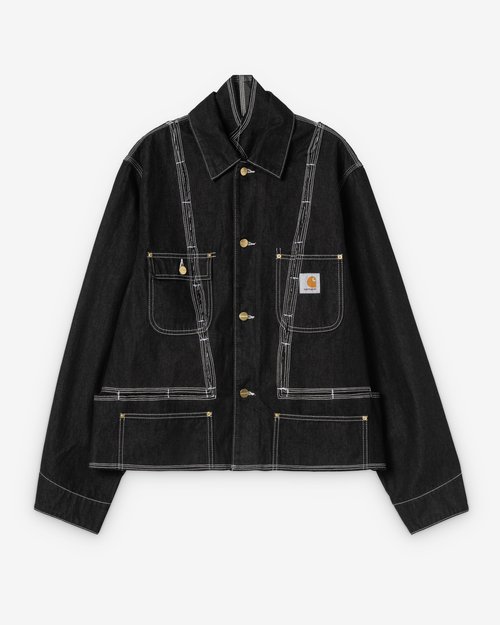 Louther Carhartt WIP Split Chore Coat - Black - LOUTHER2