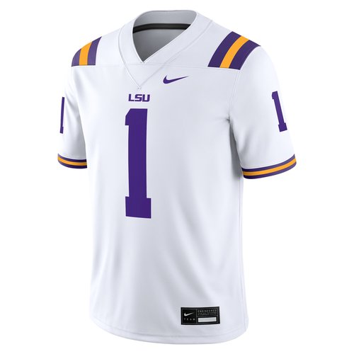 LSU Nike Dri-FIT College Game Jersey - White - NC2F08AJLSN-MVV